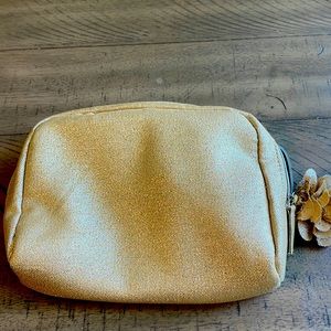 Lancôme Cosmetic Bag 9”x6”x 2”, Gold